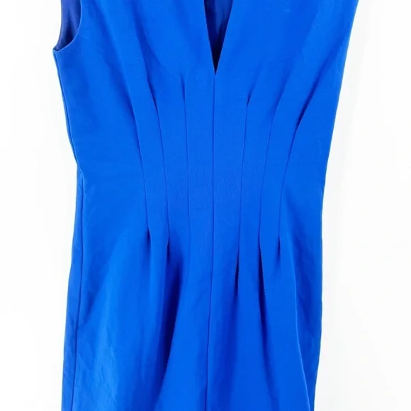 ✅ KATE SPADE ROYAL BLUE Seamed Ponte Dress V-NECK GATHERED WAIST SIZE 6 - Picture 6 of 6